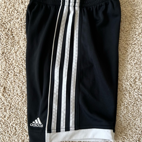 Adidas Classic 3 Stripe Shorts.  Youth Size 7 - Picture 2 of 4